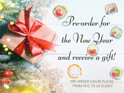 Pre-order for the New Year 2024 with SushiSt!