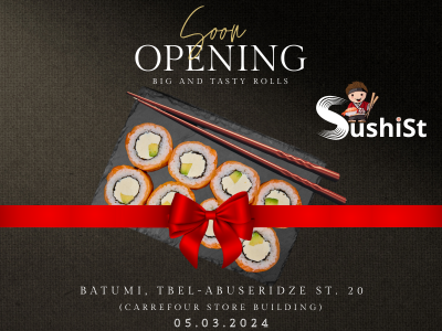 Opening 05.03.2024 in Batumi Tbel-Abuseridze 20